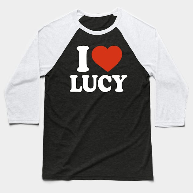 I Love Lucy Baseball T-Shirt by Saulene